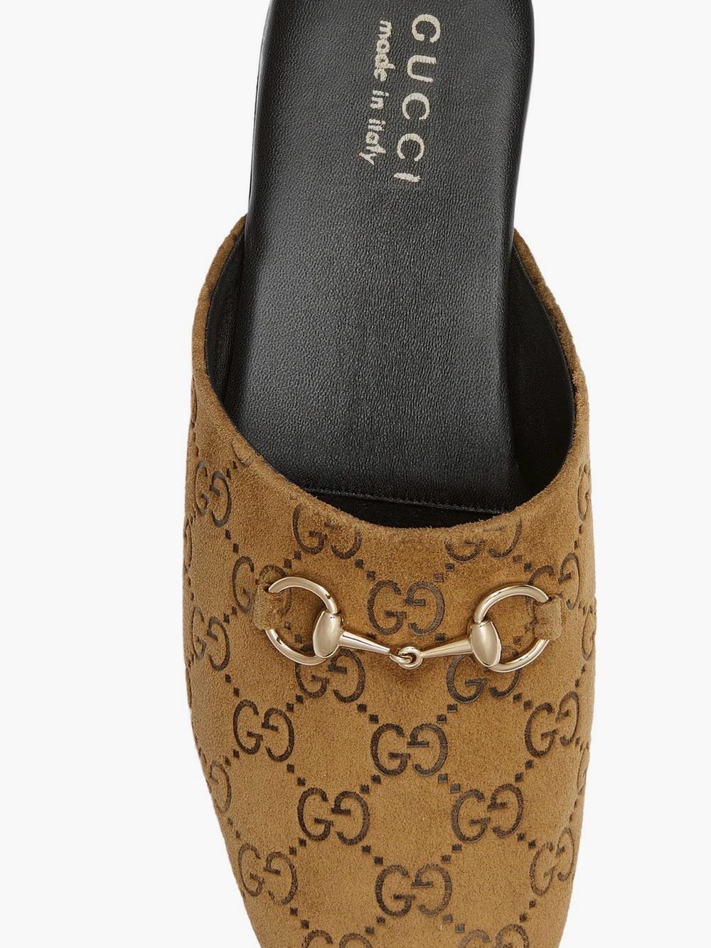 Gucci Annette Horsebit Suede GG Mules Size 40/10 - Picture 5 of 6